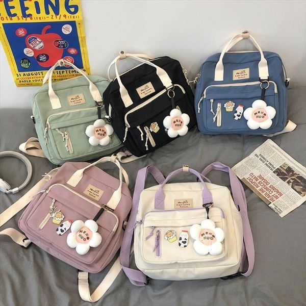 lovely multifunctional backpack teenage girl ring buckle portable travel bag female small schoolbag badge women backpacks
lovely multifunctional backpack teenage girl ring buckle portable travel bag female small schoolbag badge women backpacks