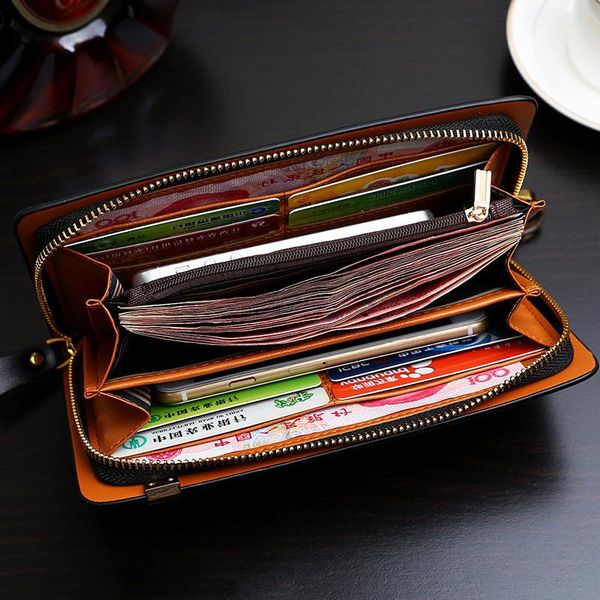 wallets men long leather wallet zipper coin purse casual man holder with money compartment & phone pocket, Red;black
wallets men long leather wallet zipper coin purse casual man holder with money compartment & phone pocket, Red;black