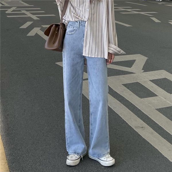 wide leg pants women's 2021 spring and summer korean retro straight tube daddy high waist students' versatile jeans, Blue
wide leg pants women's 2021 spring and summer korean retro straight tube daddy high waist students' versatile jeans, Blue