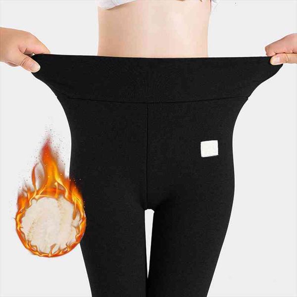 women leggings winter thick velvet keep warm high waisted pants solid color casual women stretchy skinny streetwear trousers, Black
women leggings winter thick velvet keep warm high waisted pants solid color casual women stretchy skinny streetwear trousers, Black