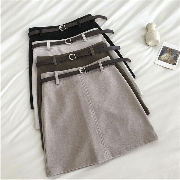 autumn winter casual office women skirts cute above knee a line high waist korean sweet solid mini belt, Black
autumn winter casual office women skirts cute above knee a line high waist korean sweet solid mini belt, Black