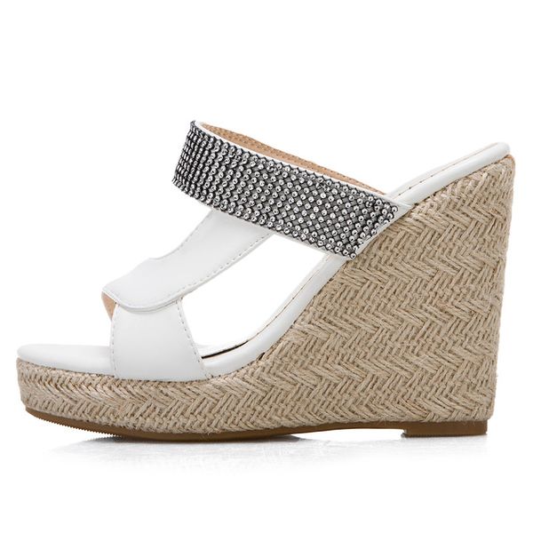luxury women's slippers platform wedge heels mules shoes summer sandals for women open toe high heels wedges shoes woman 210428, Black
luxury women's slippers platform wedge heels mules shoes summer sandals for women open toe high heels wedges shoes woman 210428, Black