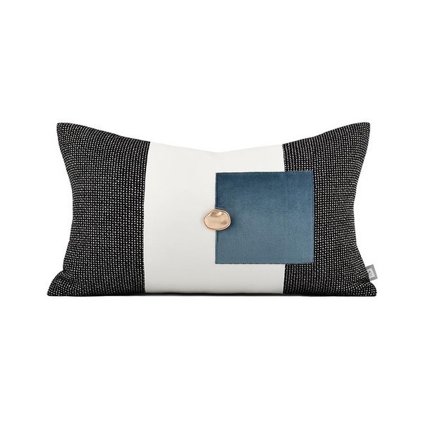 cushion/decorative pillow nordic cushion cover set 30x50cm blue white patchwork waist case gold metal accessories sofa cushions home decorat
cushion/decorative pillow nordic cushion cover set 30x50cm blue white patchwork waist case gold metal accessories sofa cushions home decorat