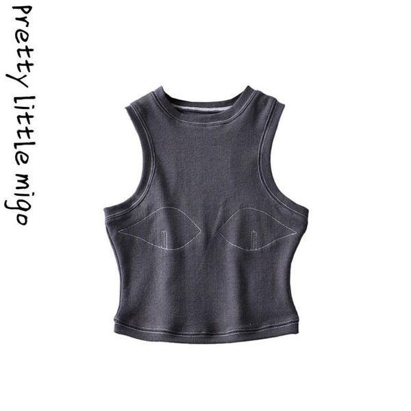 women's tanks & camis pretty little migo women summer streetwear crop sleeveless o-neck cotton knitted tank bar female bm style, White
women's tanks & camis pretty little migo women summer streetwear crop sleeveless o-neck cotton knitted tank bar female bm style, White