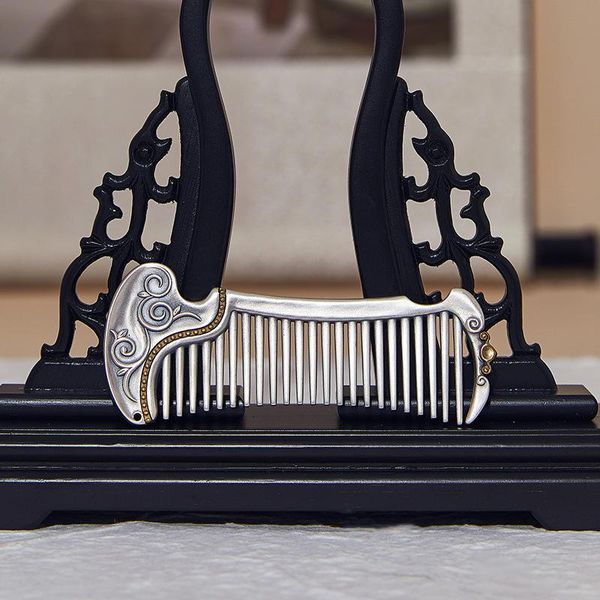 other s999 sterling silver comb lady hair care shaping tool retro personality creative hairdressing silverware, Golden;white
other s999 sterling silver comb lady hair care shaping tool retro personality creative hairdressing silverware, Golden;white
