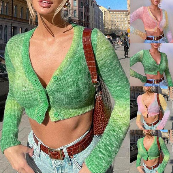 women's knits & tees super short cardigan for girl tie-dye knitted sweater autumn winter long sleeve v neck jumper casual streetwear 21, White
women's knits & tees super short cardigan for girl tie-dye knitted sweater autumn winter long sleeve v neck jumper casual streetwear 21, White