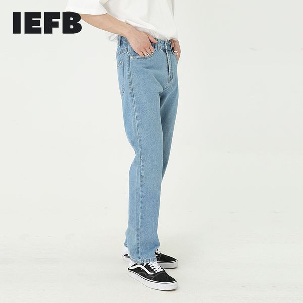 iefb men's wear summer korean slim fit blue jeans men's straight denim trousers streetwear hip hop causal pants 9y7345 210524
iefb men's wear summer korean slim fit blue jeans men's straight denim trousers streetwear hip hop causal pants 9y7345 210524