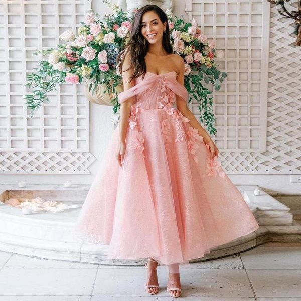 party dresses sweet pink off shoulder prom dress sparkly floral sweetheart dreses for women applique 3d flowers birthday, White;black 
party dresses sweet pink off shoulder prom dress sparkly floral sweetheart dreses for women applique 3d flowers birthday, White;black