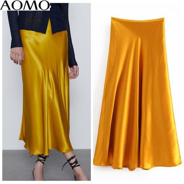 skirts aomo women silk look a-line midi skirt faldas mujer vintage side zipper office ladies elegant chic mid calf 6a13a, Black
skirts aomo women silk look a-line midi skirt faldas mujer vintage side zipper office ladies elegant chic mid calf 6a13a, Black