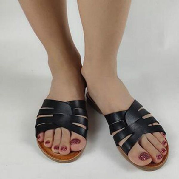 fashion summer shoes woman breathable hollow outer wear woven comfort ladies slippers flat with female leisure slides, Black
fashion summer shoes woman breathable hollow outer wear woven comfort ladies slippers flat with female leisure slides, Black