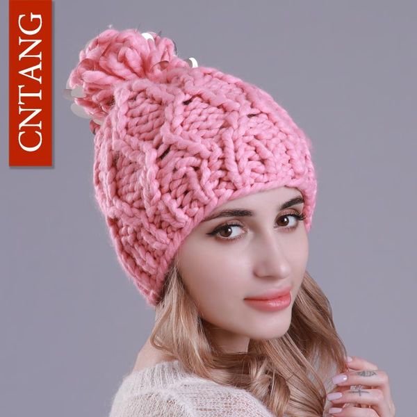 winter knitted hat for women fashion beanies with pompom crochet coarse lines caps ladies warm handmade sequin hats 2021 beanie/skull, Blue;gray
winter knitted hat for women fashion beanies with pompom crochet coarse lines caps ladies warm handmade sequin hats 2021 beanie/skull, Blue;gray