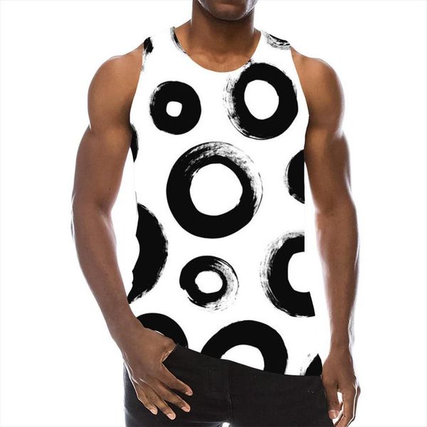 mens black cricle tank 3d print beach sleeveless tees and white style pattern graphic vest women men, White;black
mens black cricle tank 3d print beach sleeveless tees and white style pattern graphic vest women men, White;black