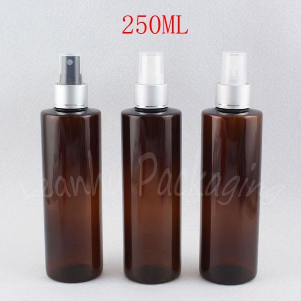 storage bottles & jars 250ml brown flat shoulder plastic bottle with silver spray pump , 250cc empty cosmetic container toner / water sub-bo
storage bottles & jars 250ml brown flat shoulder plastic bottle with silver spray pump , 250cc empty cosmetic container toner / water sub-bo