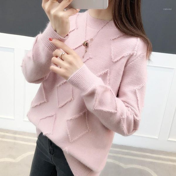 women autumn winter sweaters and pullovers long sleeve knitted warm loose jumper female ladies clothes women's, White;black
women autumn winter sweaters and pullovers long sleeve knitted warm loose jumper female ladies clothes women's, White;black