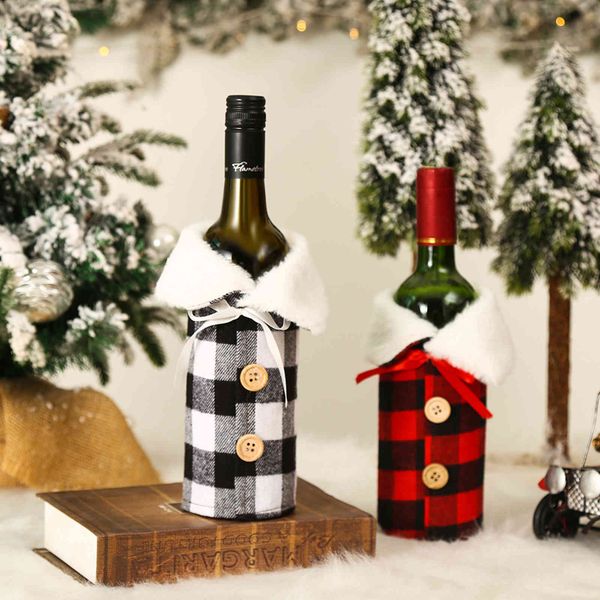 christmas decoration style red black lattice bow set white collar champagne set table decoration
christmas decoration style red black lattice bow set white collar champagne set table decoration