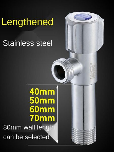 lengthening angle valve water heater toilet switch thickening 304 stainless steel triangle into the wall bathroom sink faucets
lengthening angle valve water heater toilet switch thickening 304 stainless steel triangle into the wall bathroom sink faucets