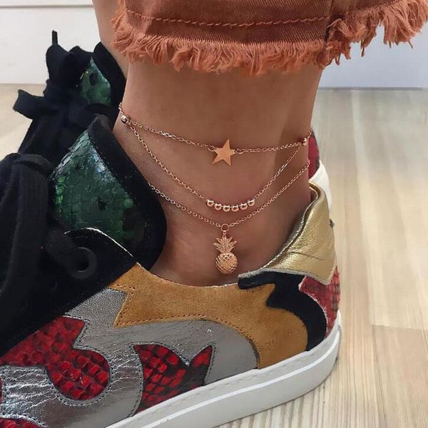anklets 3pcs summer fashion gold silver crystal pineapple for women chic bead star anklet bracelet barefoot sandals foot jewelry, Red;blue
anklets 3pcs summer fashion gold silver crystal pineapple for women chic bead star anklet bracelet barefoot sandals foot jewelry, Red;blue