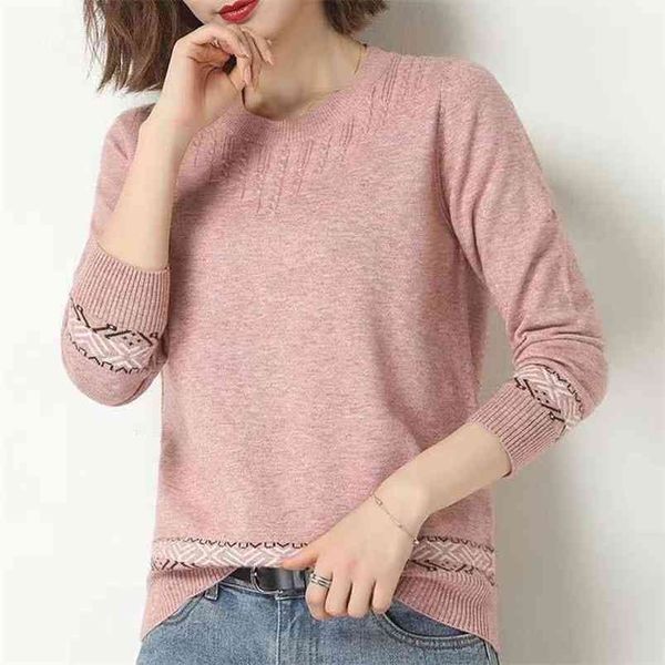 pullover o-neck women sweater khaki long sleeve autumn winter casual pink jumper loose sweaters oversized 210427, White;black
pullover o-neck women sweater khaki long sleeve autumn winter casual pink jumper loose sweaters oversized 210427, White;black
