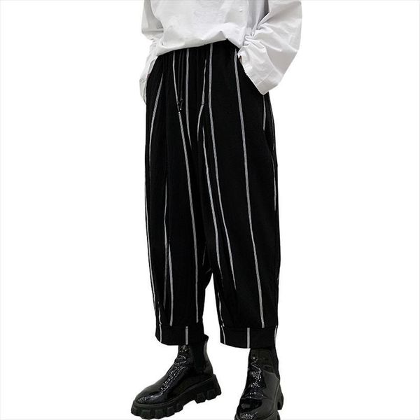 summer stripe loose casual women pant ankle length harem male japan streetwear hip hop wide leg trousers, Black
summer stripe loose casual women pant ankle length harem male japan streetwear hip hop wide leg trousers, Black