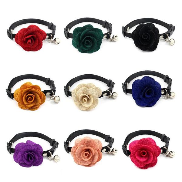 nylon pet valentine's day rose bell collar handmade flowers small and medium dog collars copper bells cat neckband belt & leashes
nylon pet valentine's day rose bell collar handmade flowers small and medium dog collars copper bells cat neckband belt & leashes
