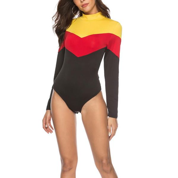 women's jumpsuits & rompers wepbel long sleeve women bodysuit turtleneck color patchwork spring autumn female bodycon clothes slim fit, Black;white
women's jumpsuits & rompers wepbel long sleeve women bodysuit turtleneck color patchwork spring autumn female bodycon clothes slim fit, Black;white