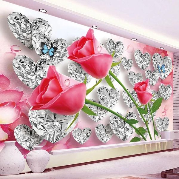 wallpapers 3d self adhesive wallpaper romantic stereo diamond roses creative po mural wedding house bedroom home decor wall waterproof
wallpapers 3d self adhesive wallpaper romantic stereo diamond roses creative po mural wedding house bedroom home decor wall waterproof