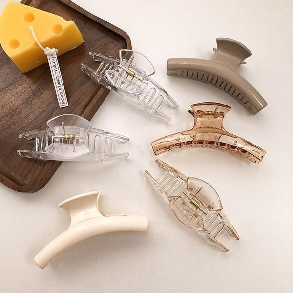 transparent acrylic hair claw simple woman crab clip girl fashion brown women vintage accessories1
transparent acrylic hair claw simple woman crab clip girl fashion brown women vintage accessories1