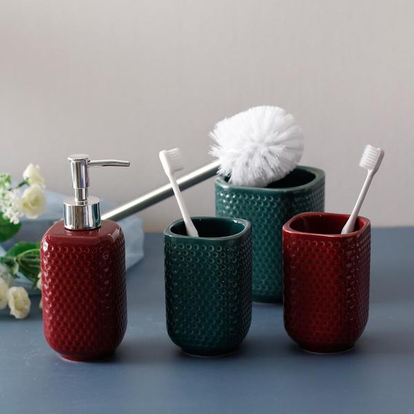 bathroom accessories set ceramic lotion bottle mouth cup toilet brush shower gel shampoo dispensing home decoration bath accessory
bathroom accessories set ceramic lotion bottle mouth cup toilet brush shower gel shampoo dispensing home decoration bath accessory