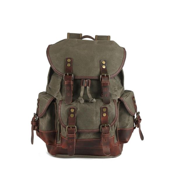 drop 15.6" lapbackpacks for men waterproof canvas leather daypacks large capacity traveling rucksacks big backpack
drop 15.6" lapbackpacks for men waterproof canvas leather daypacks large capacity traveling rucksacks big backpack
