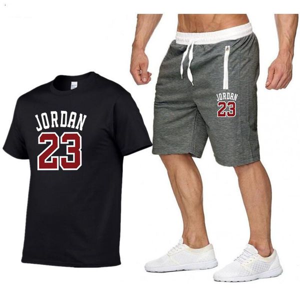 men's tracksuits summer sportswear set short sleeve t-shirt + shorts 2 piece fashion fitness sports casual wear, Gray
men's tracksuits summer sportswear set short sleeve t-shirt + shorts 2 piece fashion fitness sports casual wear, Gray