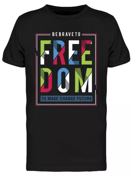 be brave to om tee men's -image by shutterstock, White;black 
be brave to om tee men's -image by shutterstock, White;black