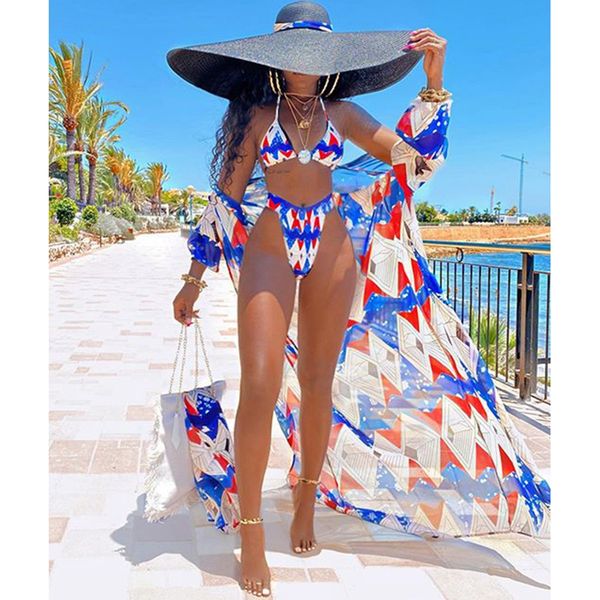 geometric print bikini with beach cover up women swimsuit 2021 new three pieces bikini set brazilian bathing suit beachwearin
geometric print bikini with beach cover up women swimsuit 2021 new three pieces bikini set brazilian bathing suit beachwearin