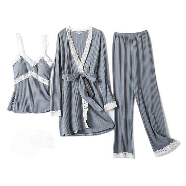 women's sleepwear home cotton suit spring autumn long sleeve sleepwear for womens home sets 3 piece set ladies lingerie set pyjama hrzv, Black;red
women's sleepwear home cotton suit spring autumn long sleeve sleepwear for womens home sets 3 piece set ladies lingerie set pyjama hrzv, Black;red