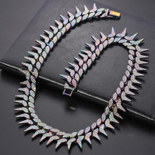 chokers hip hop quench cusp iced out paved rhinestones full miami curb cuban chain cz bling rapper necklaces for men jewelry, Golden;silver
chokers hip hop quench cusp iced out paved rhinestones full miami curb cuban chain cz bling rapper necklaces for men jewelry, Golden;silver