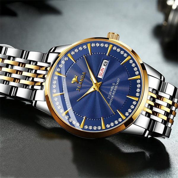 wristwatches mens watches jlanda waterproof date clock male steel strap casual diamond quartz watch men sports wrist, Slivery;brown
wristwatches mens watches jlanda waterproof date clock male steel strap casual diamond quartz watch men sports wrist, Slivery;brown
