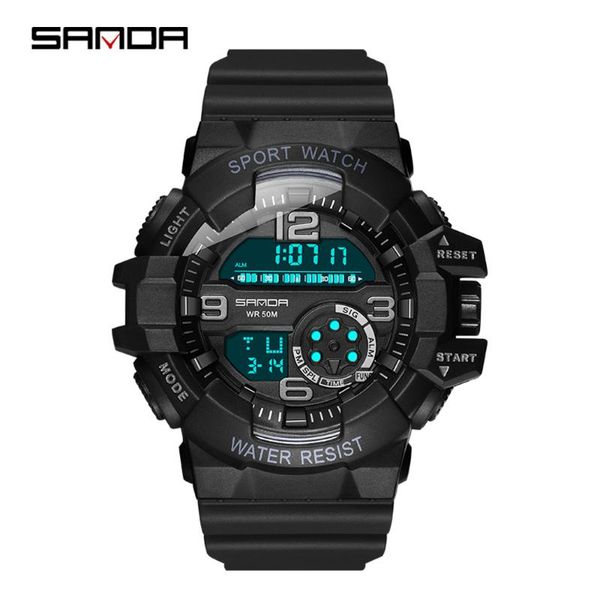 wristwatches sanda men's watches military electronic watch men waterproof g style sports relogio masculino, Slivery;brown
wristwatches sanda men's watches military electronic watch men waterproof g style sports relogio masculino, Slivery;brown