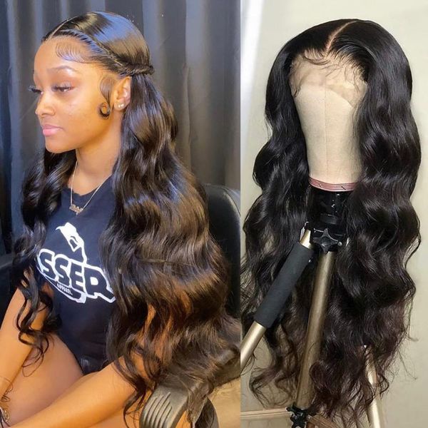lace wigs body wave front wig human hair frontal for black women 30 inch 13x4 full hd transparent brazilian natural, Black;brown 
lace wigs body wave front wig human hair frontal for black women 30 inch 13x4 full hd transparent brazilian natural, Black;brown