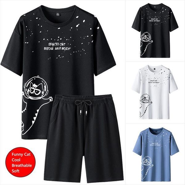 sets printed joggers set men tracksuit sweet korean clothing summer breathable soft man t shirt shorts, Gray
sets printed joggers set men tracksuit sweet korean clothing summer breathable soft man t shirt shorts, Gray