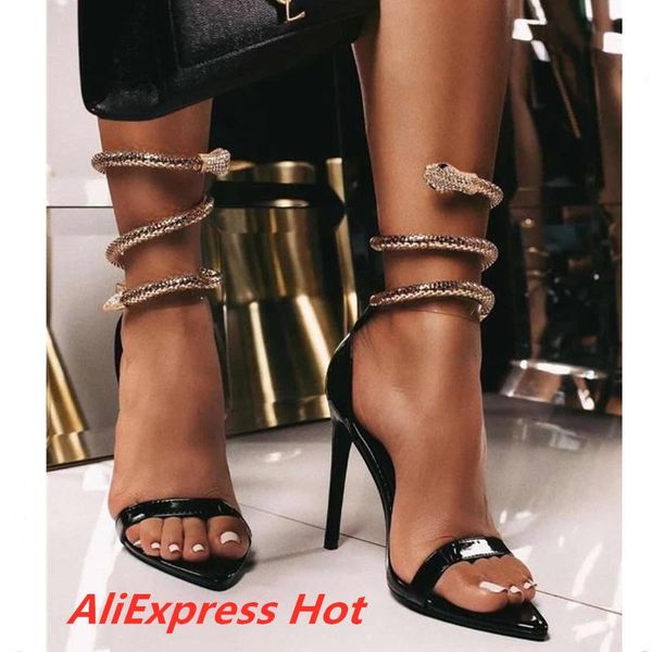 sandals shoes for women high heels wedding pumps stiletto pointed toe fashion snake party luxury on, Black
sandals shoes for women high heels wedding pumps stiletto pointed toe fashion snake party luxury on, Black