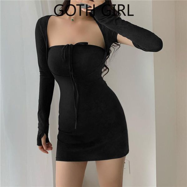 casual dresses goth girl women's 2021 autumn european and american solid-color hollow belt features three-piece tight dress sexy, Black;gray
casual dresses goth girl women's 2021 autumn european and american solid-color hollow belt features three-piece tight dress sexy, Black;gray