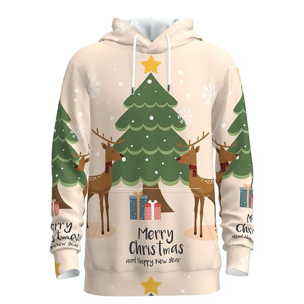 christmas elk christmas tree pattern hoodie visual impact party punk gothic round neck sweater hoodie, Black
christmas elk christmas tree pattern hoodie visual impact party punk gothic round neck sweater hoodie, Black