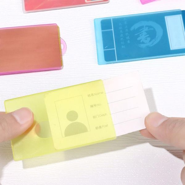 card holders trepanning id cover business holder bag transparent plastic case bus cards protection, Brown;gray
card holders trepanning id cover business holder bag transparent plastic case bus cards protection, Brown;gray