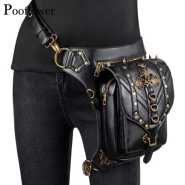 pooflower motorcycle punk men waist leg bags vintage women pu leather rivet belt bum bag travel crossbody backpack zh087
pooflower motorcycle punk men waist leg bags vintage women pu leather rivet belt bum bag travel crossbody backpack zh087