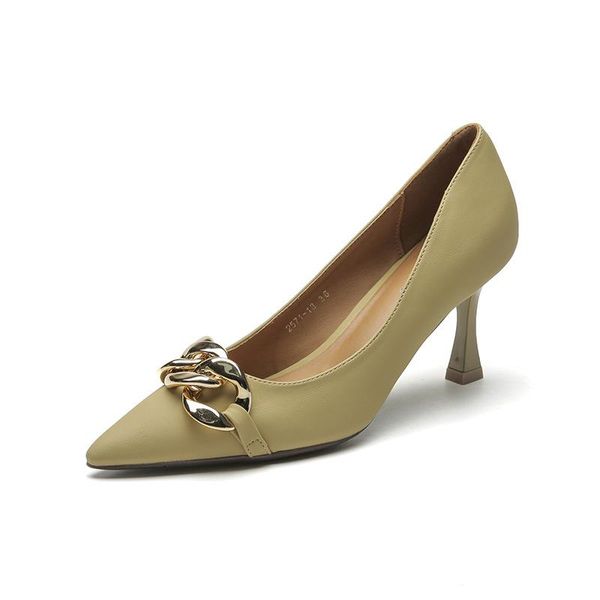 dress shoes genuine leather women spring autumn high heels 7cm and 5cm optional pointed toe thin heel shallow lady trendy pumps ts088, Black
dress shoes genuine leather women spring autumn high heels 7cm and 5cm optional pointed toe thin heel shallow lady trendy pumps ts088, Black