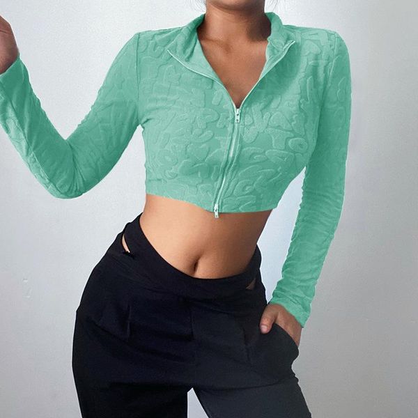 women's jackets rib knit zipper crop tee long sleeve women turn-down solid collar print v-neck slim jacket y2k streetwear 2021 autumn, Black;brown
women's jackets rib knit zipper crop tee long sleeve women turn-down solid collar print v-neck slim jacket y2k streetwear 2021 autumn, Black;brown