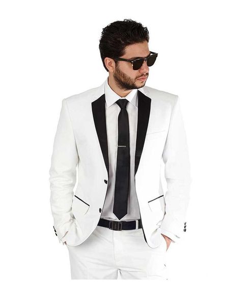 men's suits & blazers men's stitching color slim suit classic groom wedding 2-piece formal prom dinner blazer dress tuxedo jacket p, White;black
men's suits & blazers men's stitching color slim suit classic groom wedding 2-piece formal prom dinner blazer dress tuxedo jacket p, White;black