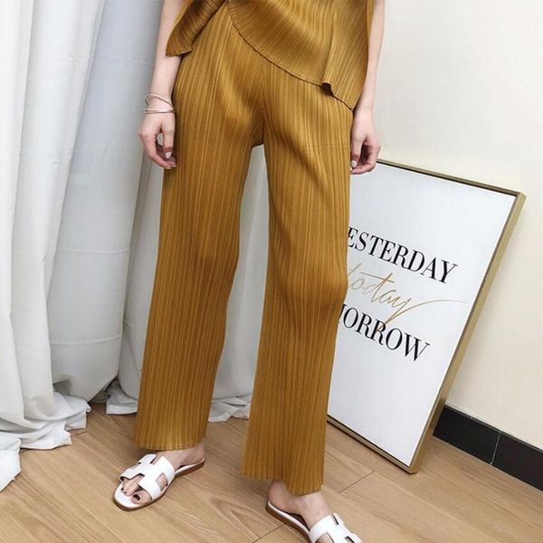 women's pants & capris fashion elastic waist long pleated streetwear loose all-match wide-leg japanese trousers s1273, Black;white
women's pants & capris fashion elastic waist long pleated streetwear loose all-match wide-leg japanese trousers s1273, Black;white