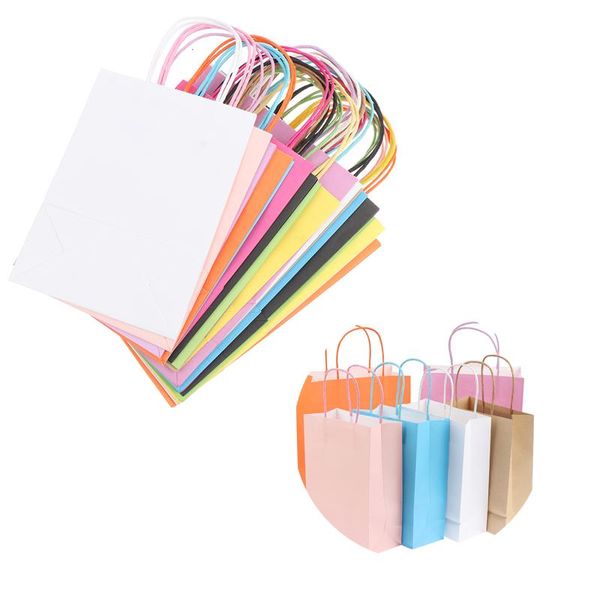 gift wrap 1pcs solid color kraft paper bag portable recyclable birthday wedding party supplies
gift wrap 1pcs solid color kraft paper bag portable recyclable birthday wedding party supplies