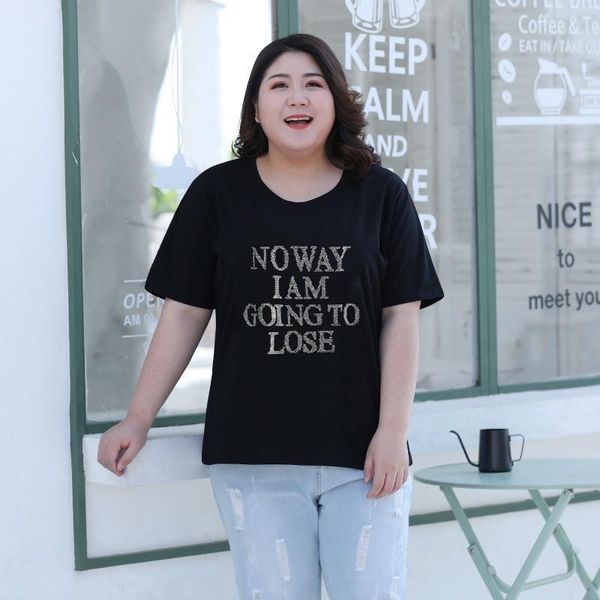 plus size t-shirt summer 2021 europe style fashion loose short-sleeve for women personality letter diamonds female, Black
plus size t-shirt summer 2021 europe style fashion loose short-sleeve for women personality letter diamonds female, Black
