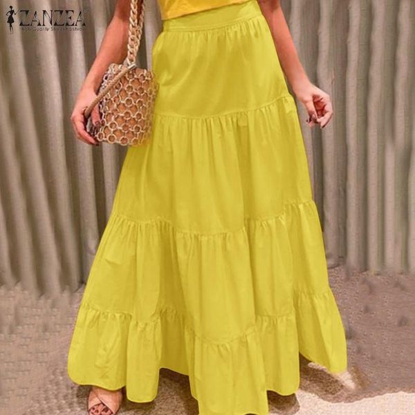 skirts zanzea women summer ruffles high waist solid faldas saia ladies party holiday jupe maxi long skirt casual vestidos, Black
skirts zanzea women summer ruffles high waist solid faldas saia ladies party holiday jupe maxi long skirt casual vestidos, Black